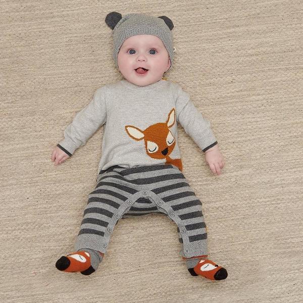 kids the bonnie mob bambi playsuit - grey kids the bonnie mob bambi playsuit - grey