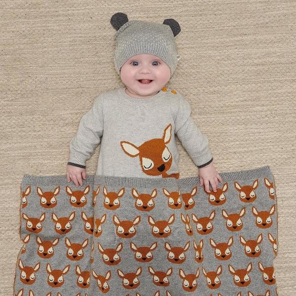 kids the bonnie mob bambi playsuit - grey kids the bonnie mob bambi playsuit - grey