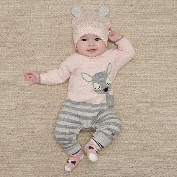 kids the bonnie mob bambi playsuit - pink kids the bonnie mob bambi playsuit - pink