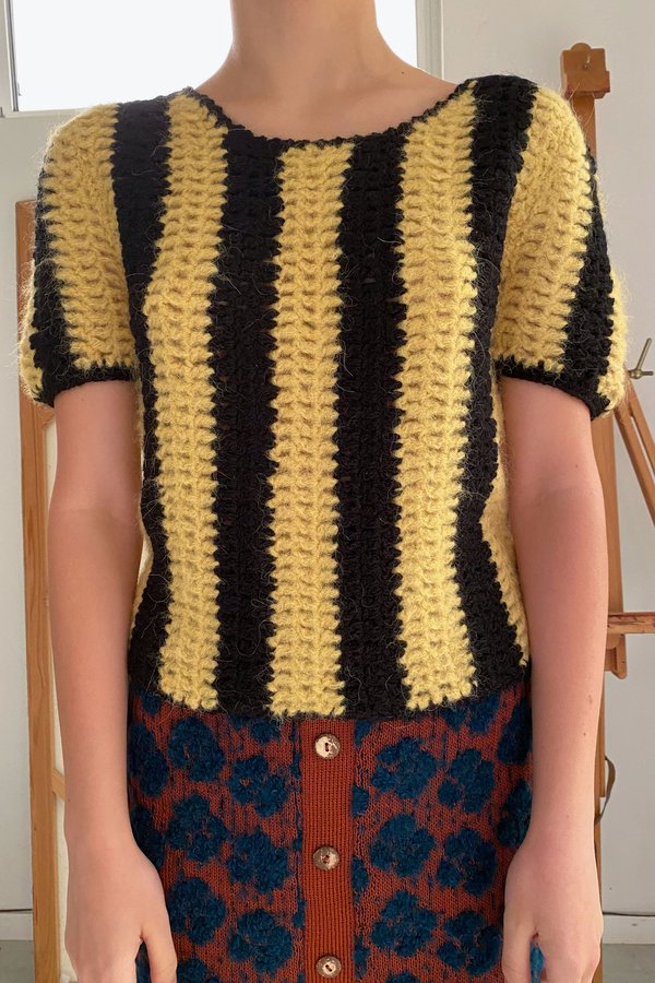 Mozh Mozh Bulu Top - Yellow/Black Mozh Mozh Bulu Top - Yellow/Black