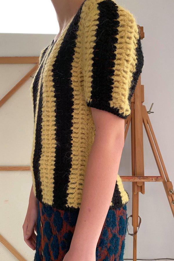 Mozh Mozh Bulu Top - Yellow/Black Mozh Mozh Bulu Top - Yellow/Black