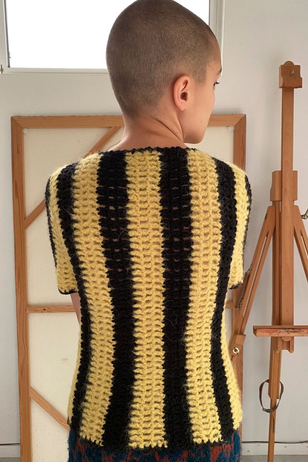 Mozh Mozh Bulu Top - Yellow/Black Mozh Mozh Bulu Top - Yellow/Black