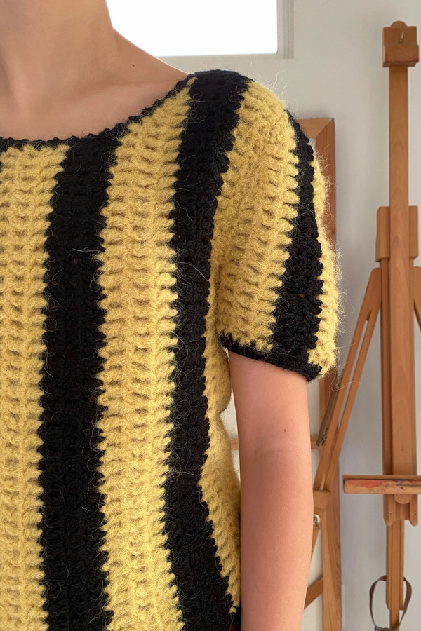 Mozh Mozh Bulu Top - Yellow/Black Mozh Mozh Bulu Top - Yellow/Black