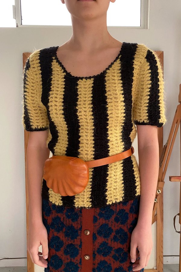 Mozh Mozh Bulu Top - Yellow/Black Mozh Mozh Bulu Top - Yellow/Black