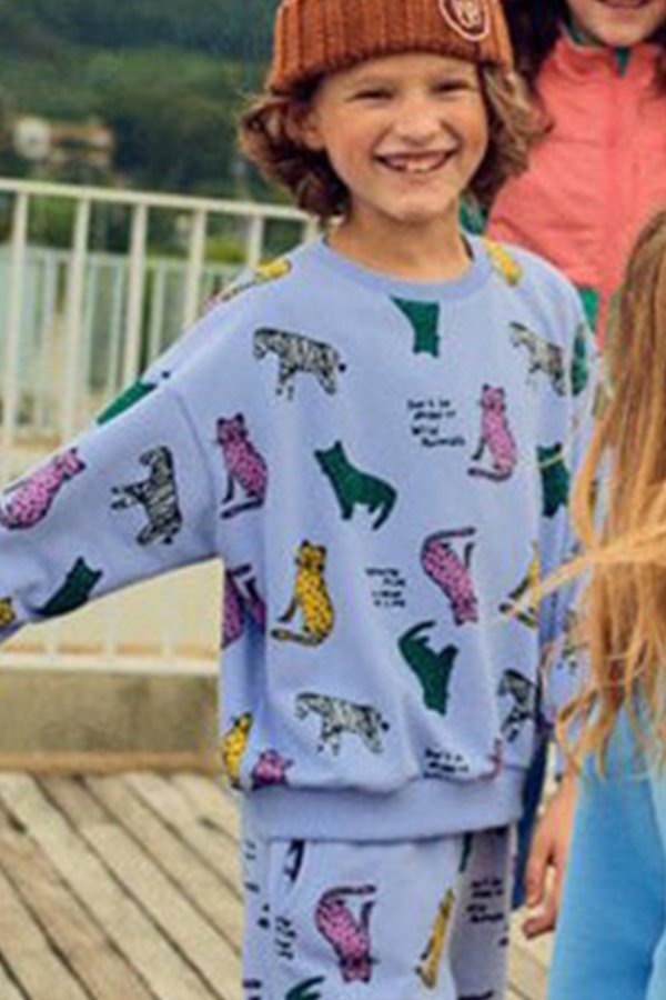 Kids Korean Collective Wild Animals Sweatshirt Kids Korean Collective Wild Animals Sweatshirt