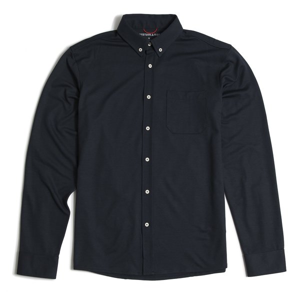 Western Rise Limitless Merino Button-Down Shirt - Navy Western Rise Limitless Merino Button-Down Shirt - Navy