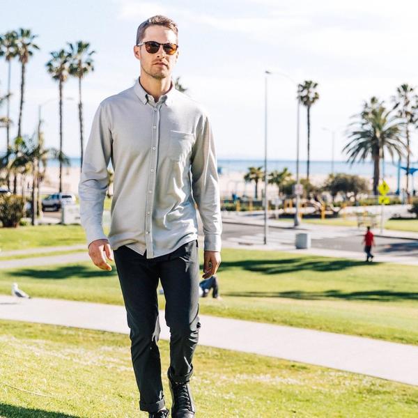 Western Rise Limitless Merino Button-Down Shirt - Navy Western Rise Limitless Merino Button-Down Shirt - Navy