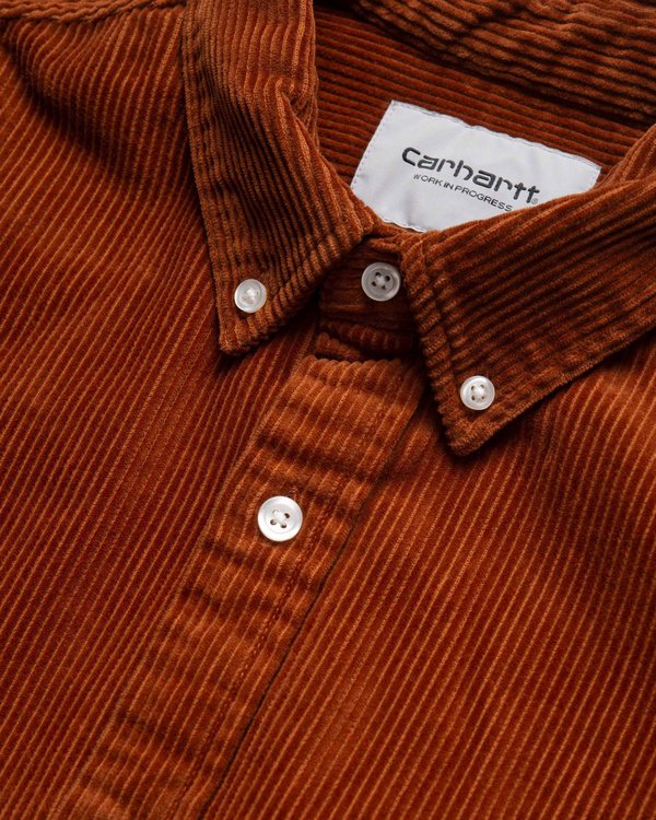 CARHARTT WIP Camisa LS Madison Cord - Brandy/Wax CARHARTT WIP Camisa LS Madison Cord - Brandy/Wax