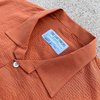 Tony Shirtmakers Japanese Tonal Seersucker Fly Fish & Hike Camp Shirt - Burnt Orange - Thumbnail 11