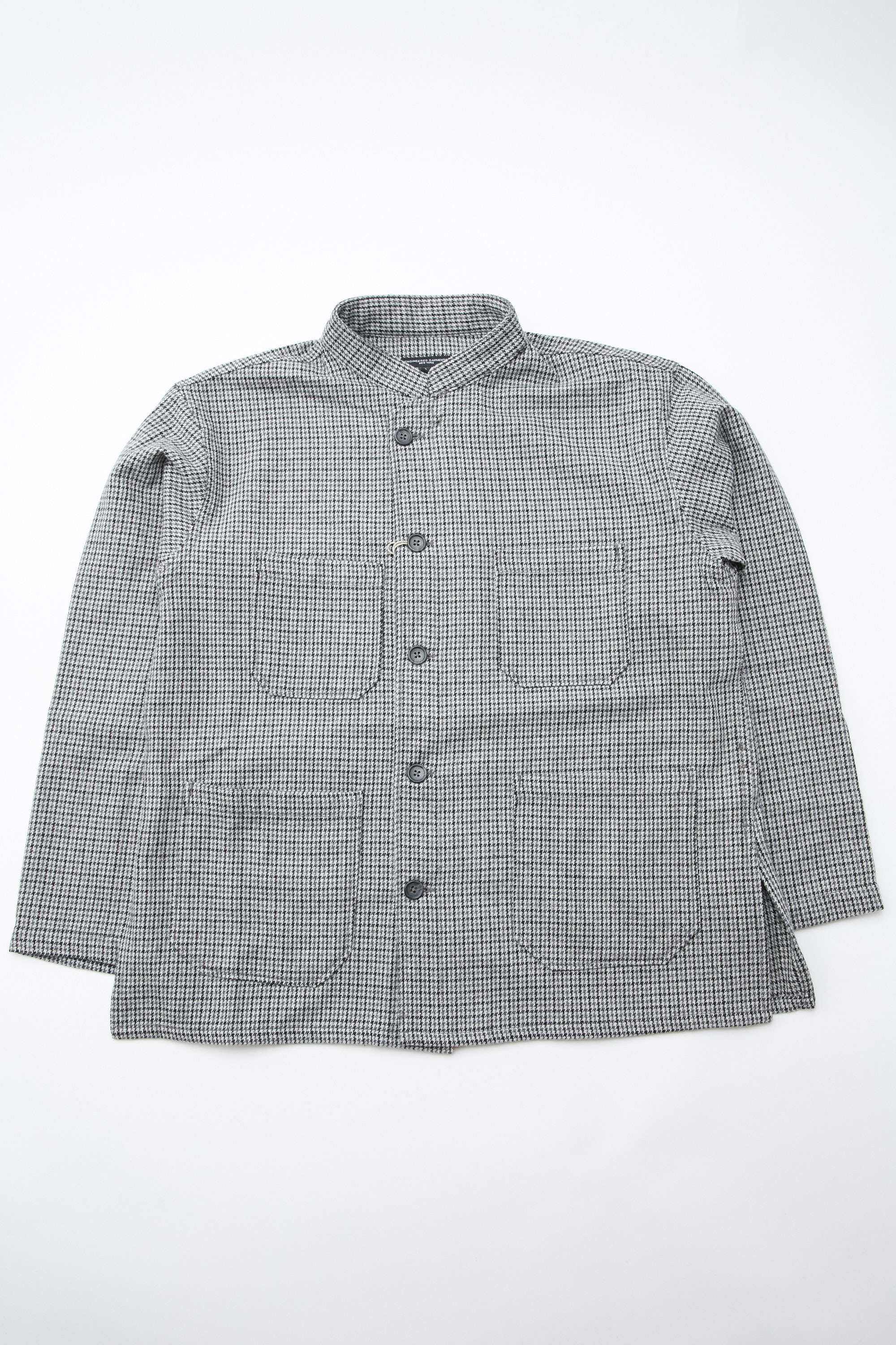 Engineered Garments Dayton Shirt - Grey Wool Poly Gunclub Check