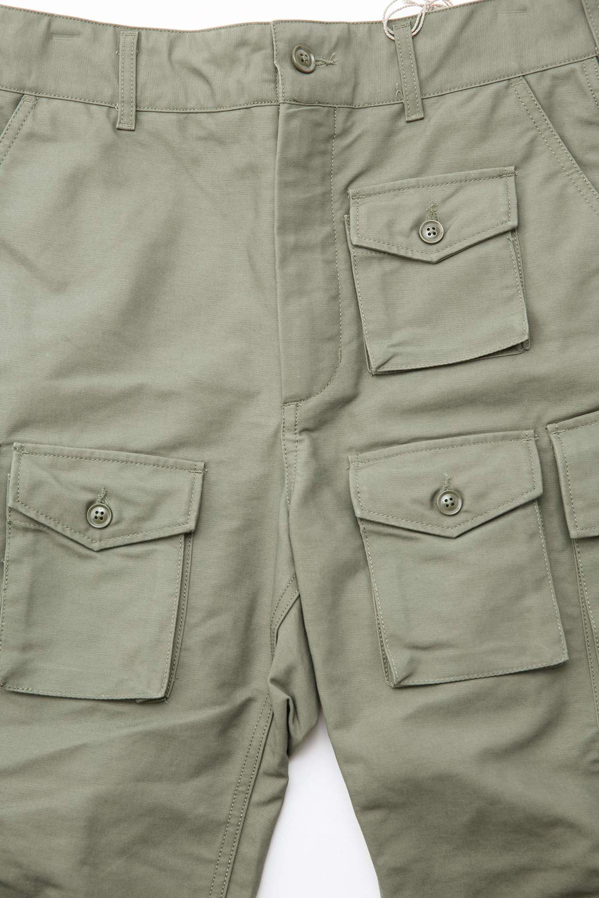 Engineered Garments FA Pant in Cotton Double Cloth - Olive