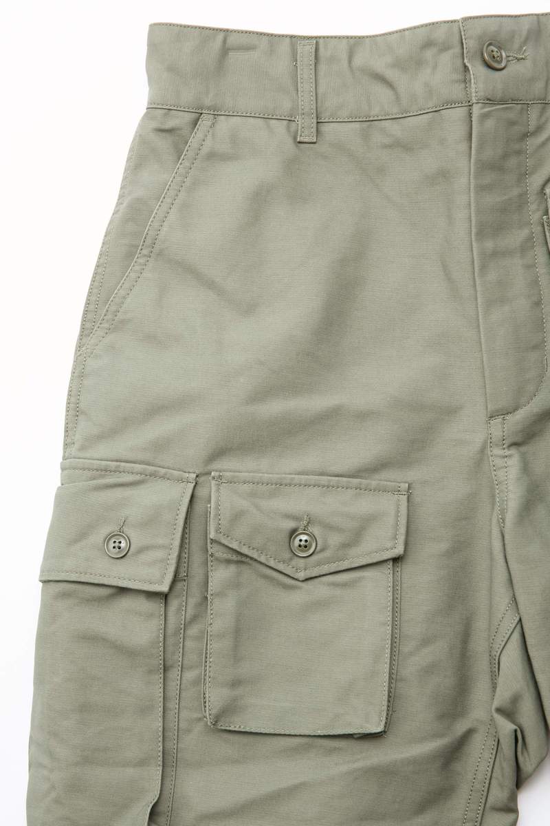 Engineered Garments FA Pant in Cotton Double Cloth - Olive