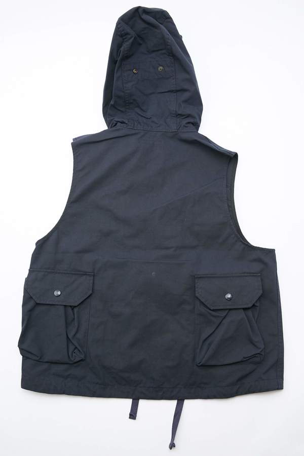 Engineered Garments Field Vest in Nyco Ripstop - Dark Navy