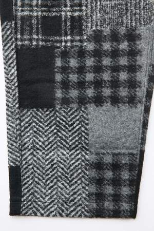 Engineered Garments Jog Pant in Knit Patchwork Herringbone - Black/Grey Engineered Garments Jog Pant in Knit Patchwork Herringbone - Black/Grey