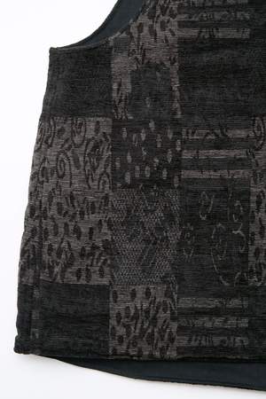 Engineered Garments Cotton Herringbone Twill Over Vest - Black Engineered Garments Cotton Herringbone Twill Over Vest - Black