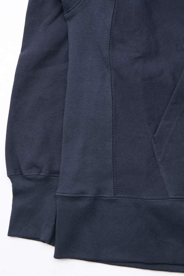 Engineered Garments Cotton Fleece Plain Raglan Hoody - Dark Navy Engineered Garments Cotton Fleece Plain Raglan Hoody - Dark Navy