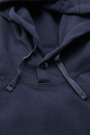 Engineered Garments Cotton Fleece Plain Raglan Hoody - Dark Navy Engineered Garments Cotton Fleece Plain Raglan Hoody - Dark Navy
