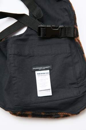 Engineered Garments Polyester Shoulder Vest - Dark Brown/Dark