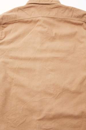 Engineered Garments Solid Cotton Flannel Work Shirt - Khaki Engineered Garments Solid Cotton Flannel Work Shirt - Khaki