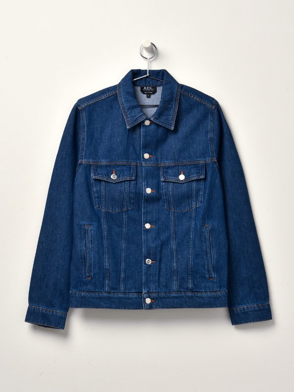 A.P.C. Veste Charles - Ial Indigo Delave A.P.C. Veste Charles - Ial Indigo Delave