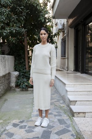 By Signe Coco Sweater - Ecru | Garmentory