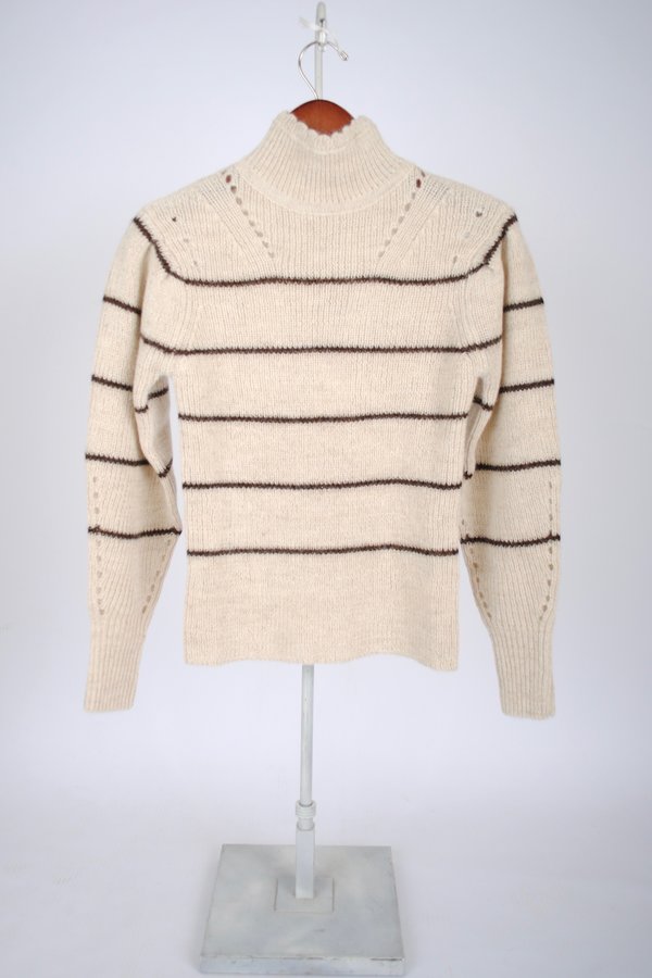 ISABEL MARANT ÉTOILE Georgia Pullover - Brown/Ecru ISABEL MARANT ÉTOILE Georgia Pullover - Brown/Ecru