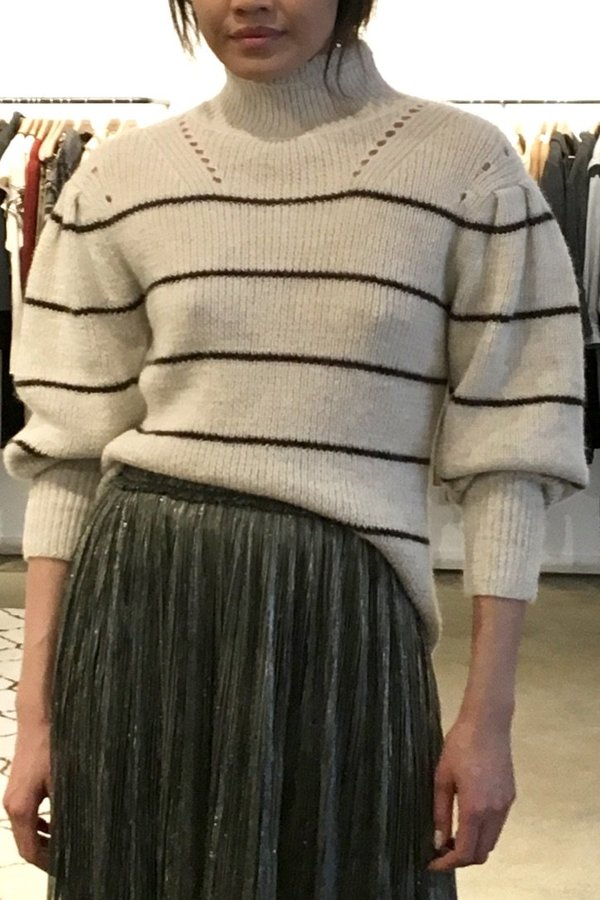 ISABEL MARANT ÉTOILE Georgia Pullover - Brown/Ecru ISABEL MARANT ÉTOILE Georgia Pullover - Brown/Ecru