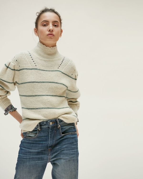 ISABEL MARANT ÉTOILE Georgia Pullover - Brown/Ecru ISABEL MARANT ÉTOILE Georgia Pullover - Brown/Ecru