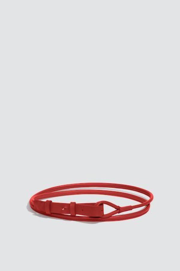 Modern Weaving Skinny Waist Wrap Belt - Poppy Red Modern Weaving Skinny Waist Wrap Belt - Poppy Red