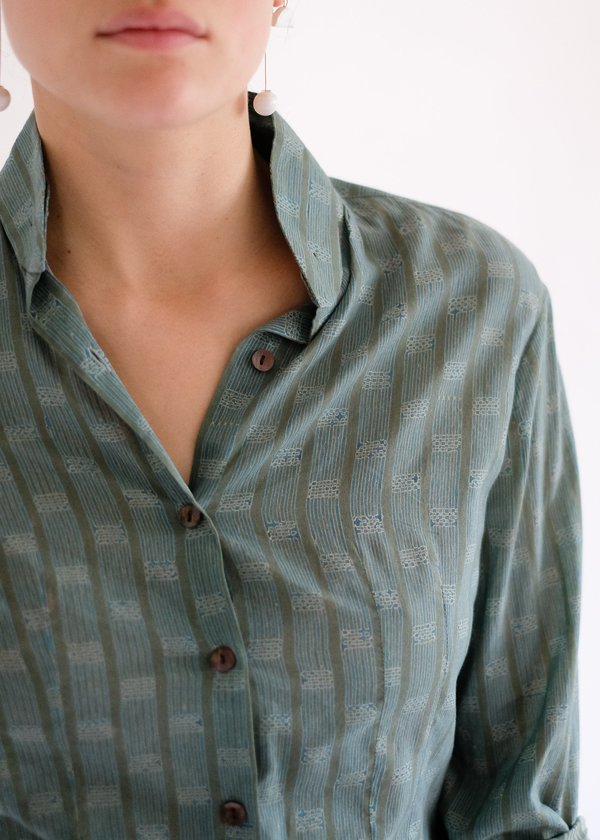 Layla Huma Top - Silver Leaf / Sea Layla Huma Top - Silver Leaf / Sea