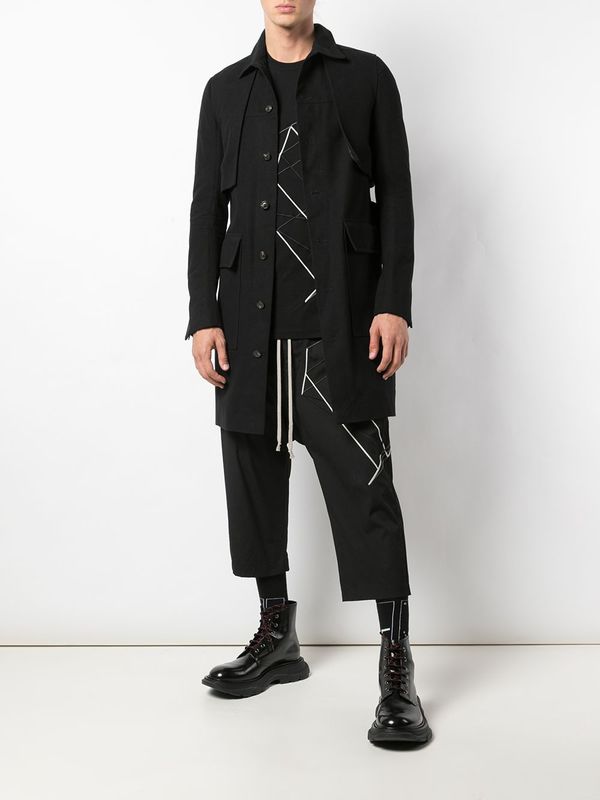 Rick Owens Larry Drella Jacket Trench Coat | Garmentory