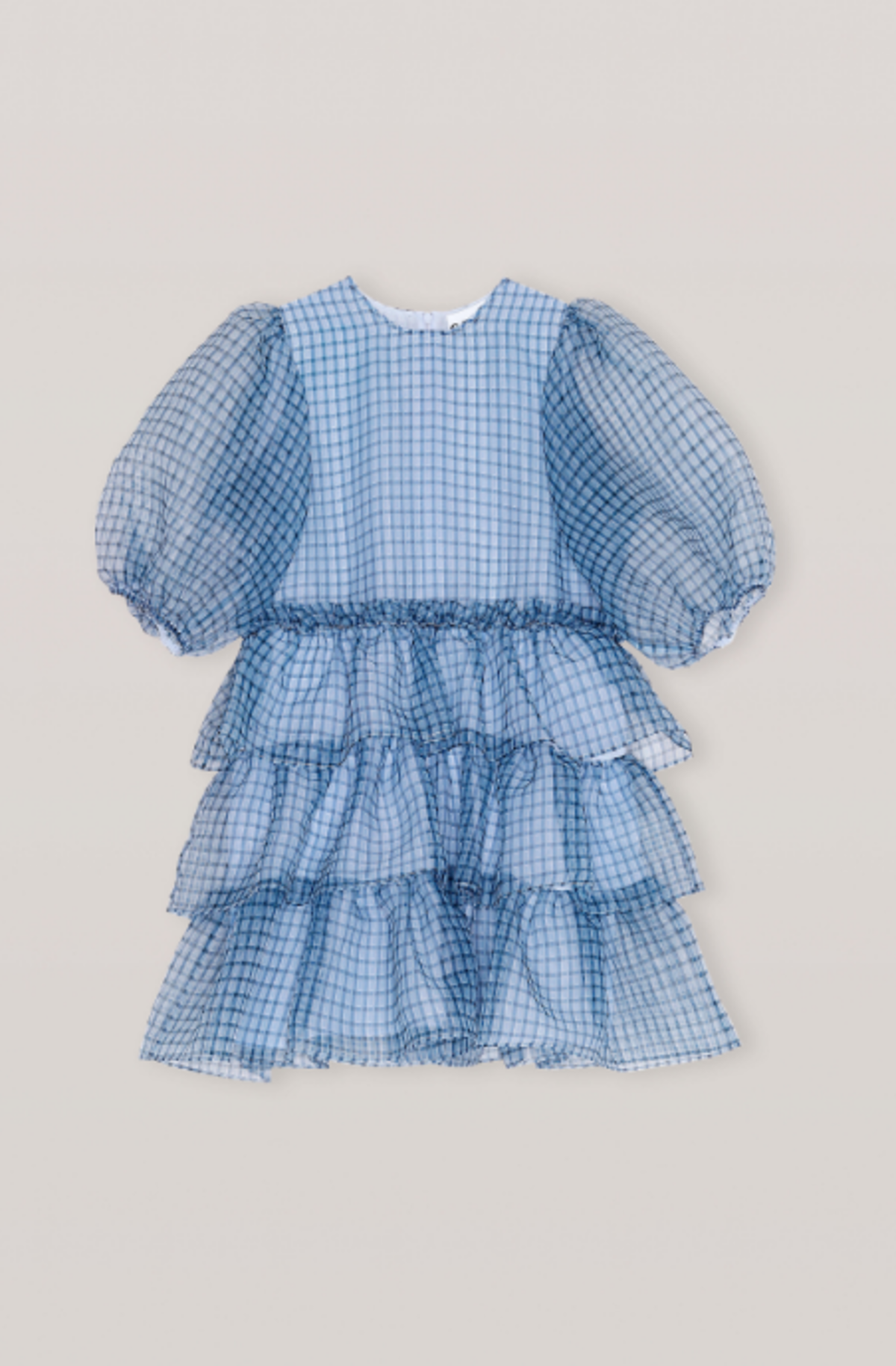 Ganni Organza Mini Dress - Heather | Garmentory