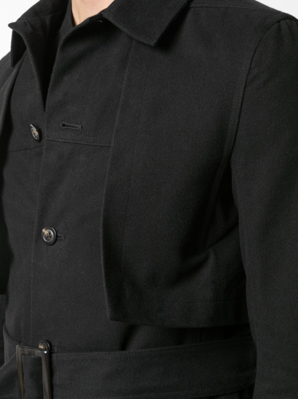 Rick Owens Larry Drella Jacket Trench Coat | Garmentory