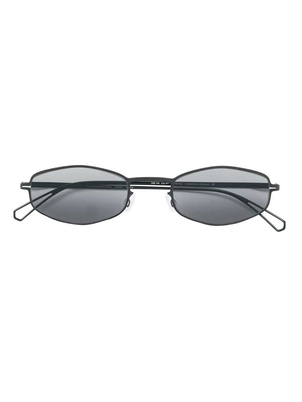 MYKITA X BERNHARD WILLHELM SILVER SUNGLASSES - BLACK | Garmentory