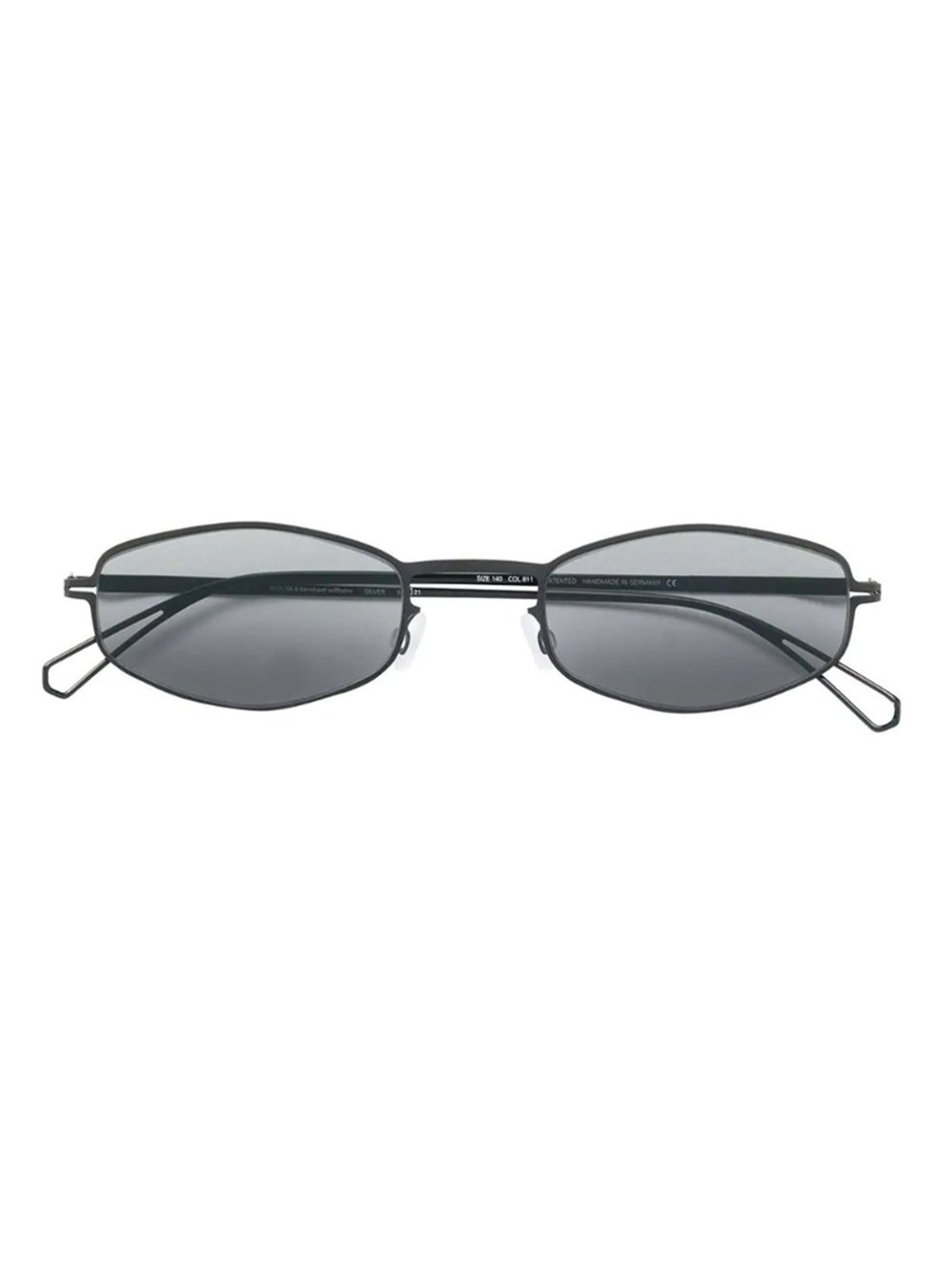 MYKITA X BERNHARD WILLHELM SILVER SUNGLASSES - BLACK | Garmentory