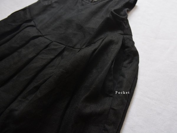 Kids Makié Lulu Linen Dress - Black Kids Makié Lulu Linen Dress - Black