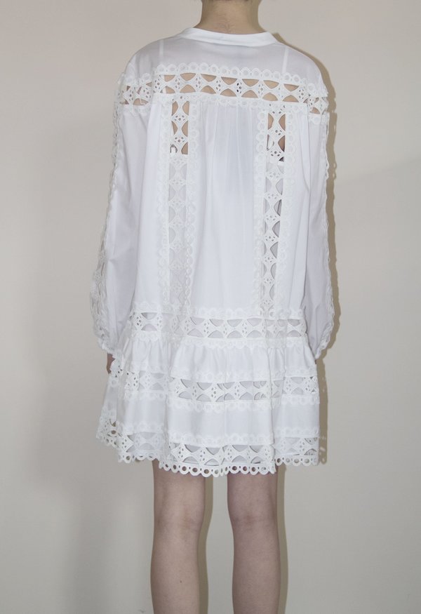 Buy Christina Embroidered Day Dress White Off 57 