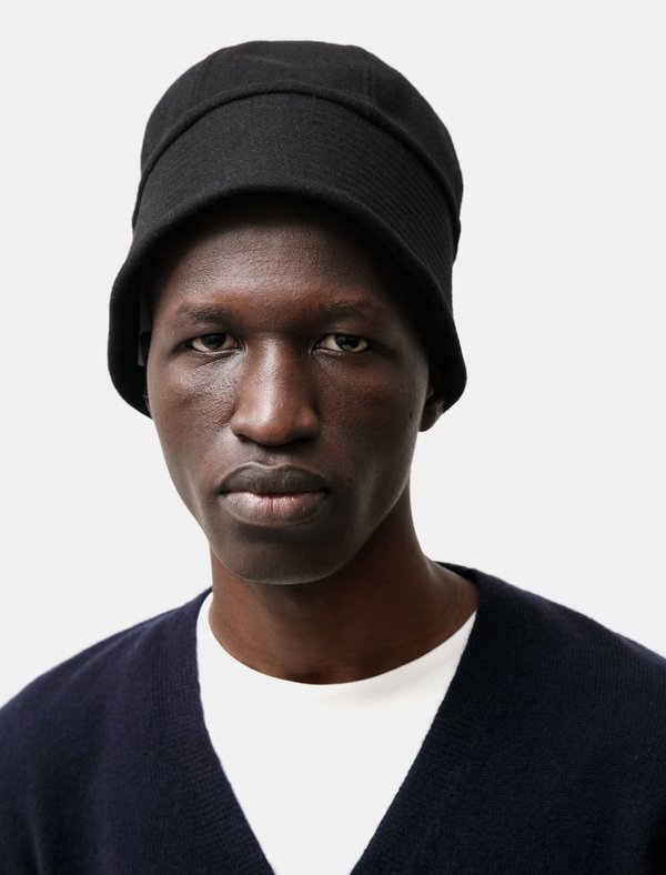 Lemaire Hat - Black Navy | Garmentory
