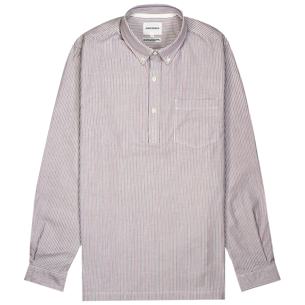Norse Projects Oscar Oxford Shirt - Eggplant/Navy Stripe Norse Projects Oscar Oxford Shirt - Eggplant/Navy Stripe