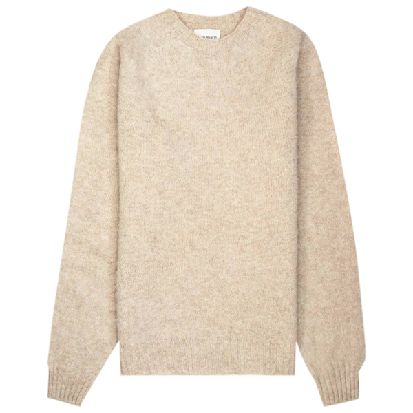 Norse Projects Birnir Brushed Lambswool Sweater - Oatmeal Norse Projects Birnir Brushed Lambswool Sweater - Oatmeal