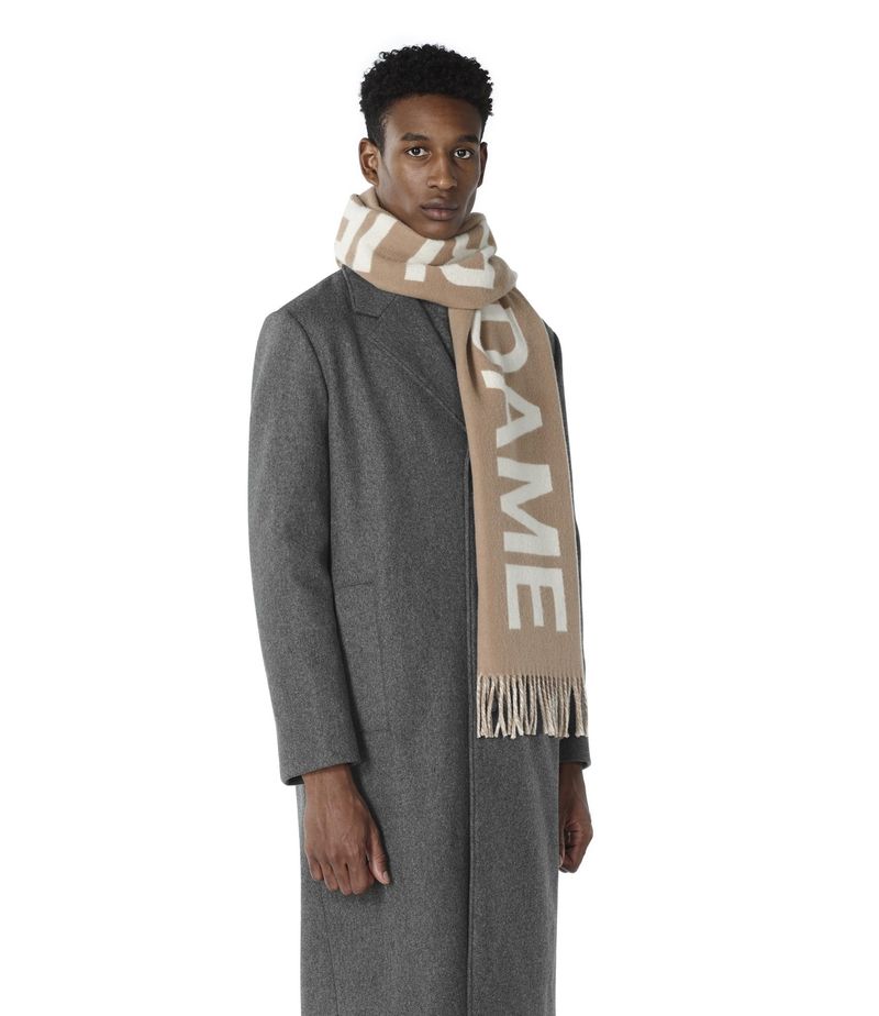 Logo Angel Scarf Camel Garmentory