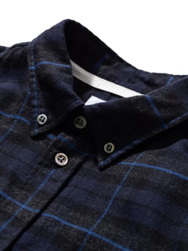 Norse Projects Anton Check Shirt - Navy Norse Projects Anton Check Shirt - Navy