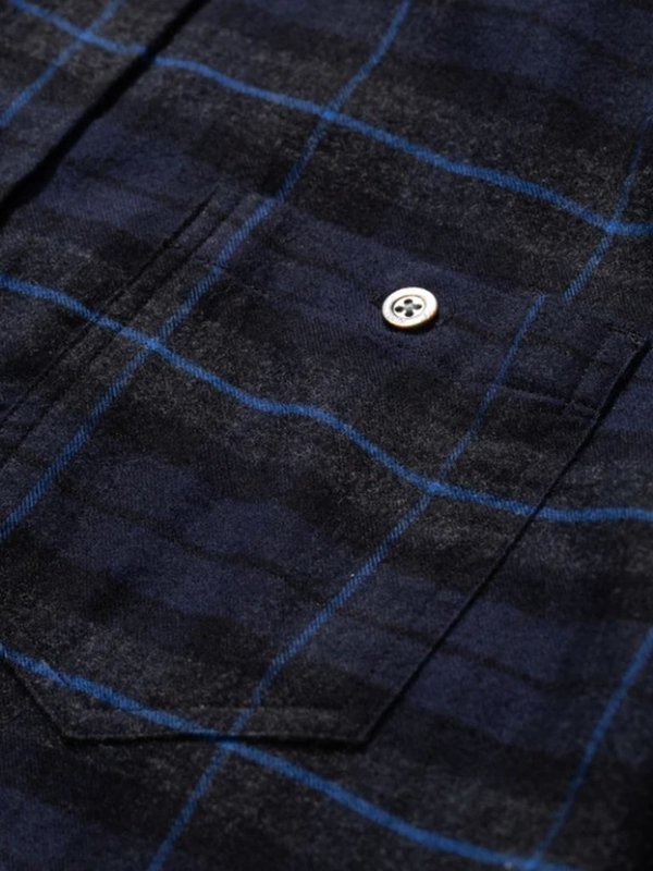 Norse Projects Anton Check Shirt - Navy Norse Projects Anton Check Shirt - Navy