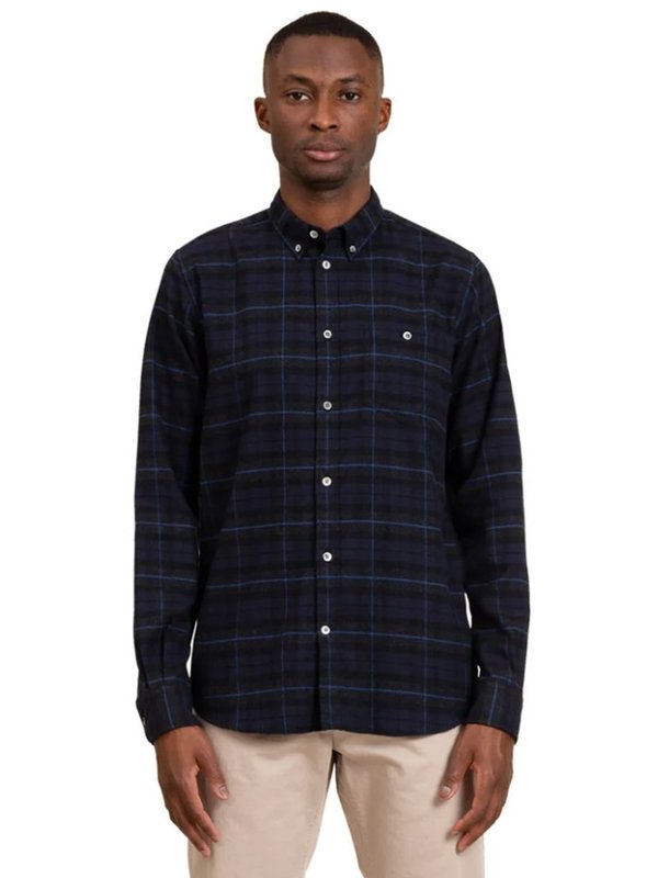 Norse Projects Anton Check Shirt - Navy Norse Projects Anton Check Shirt - Navy