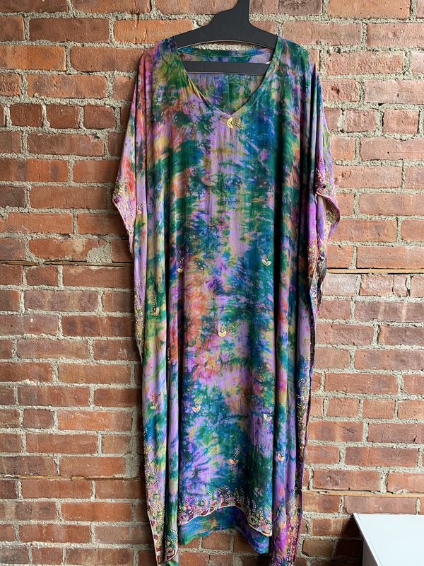 S U N C H I L D Long Silk Caftan S U N C H I L D Long Silk Caftan