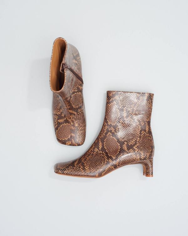 LOQ Monica Boots - Castaña Python LOQ Monica Boots - Castaña Python