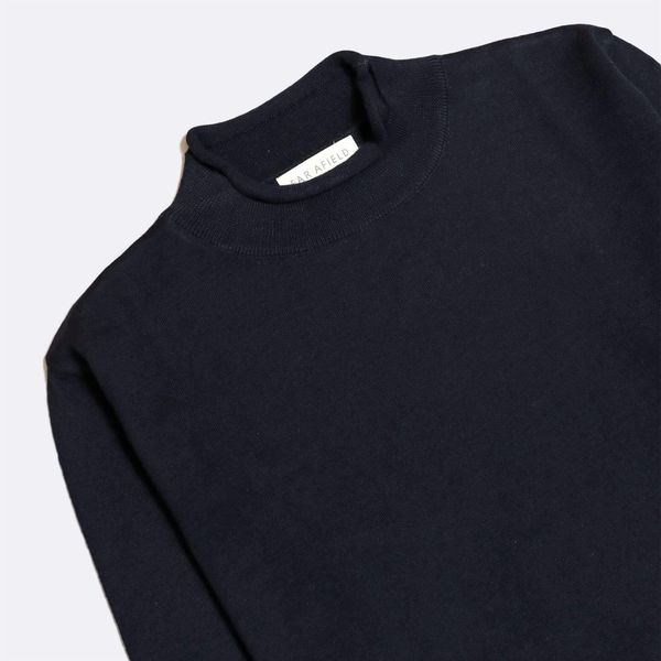 Far Afield Sergey Roll Neck Sweater - Navy Far Afield Sergey Roll Neck Sweater - Navy