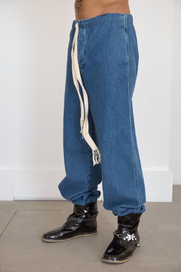 LOEWE Drawstring Jeans - Blue LOEWE Drawstring Jeans - Blue