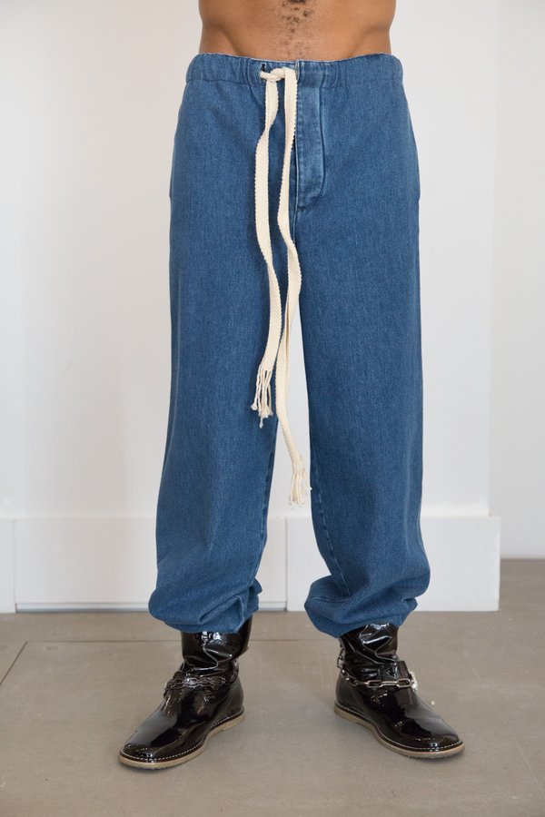 LOEWE Drawstring Jeans - Blue LOEWE Drawstring Jeans - Blue