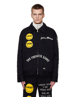 Saint Michael Patched Dickies Jacket - Black | Garmentory